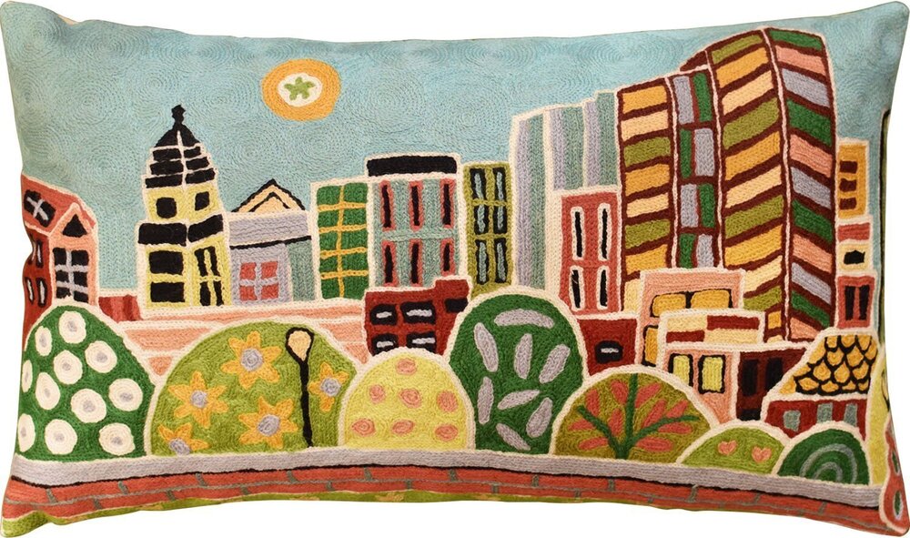 2242 Boston Pillow Cover | Karla Gerard Kennedy Greenway | Boston City